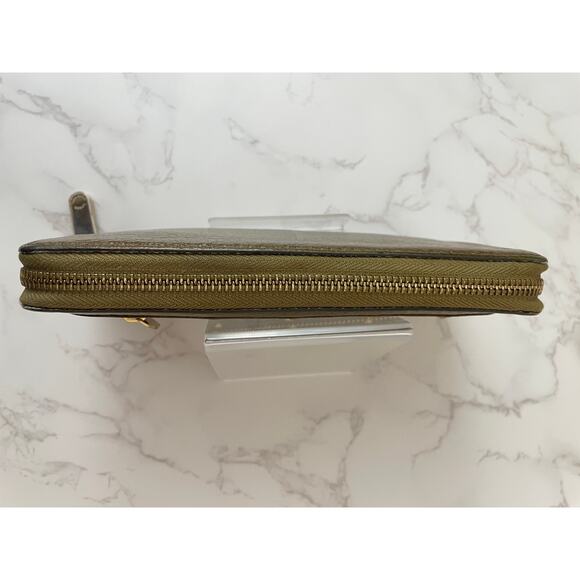 LOUIS VUITTON SUHALI Long Bronze Zippy Metallic Wallet Dust Bag EUC - Picture 4 of 15